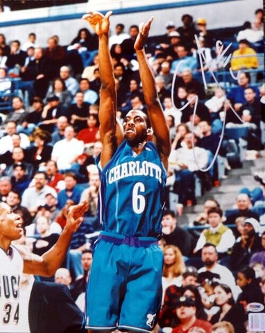 Eddie Jones Autographed Signed 16x20 Photo Charlotte Hornets PSA/DNA #T14851