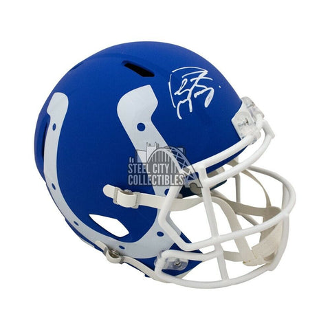Peyton Manning Autographed Colts AMP Replica Full-Size Helmet - Fanatics