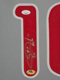 FRAMED PHILADELPHIA PHILLIES DARREN DAULTON AUTOGRAPHED SIGNED JERSEY JSA COA