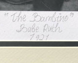 Babe Ruth The Bambino Framed 16x22 New York Yankees Historical Photo Archive