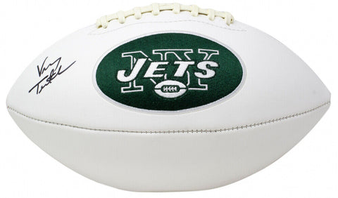Vinny Testaverde Signed New York Jets Logo Football (JSA COA)1983 National Champ