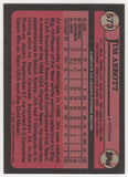 Jim Abbott Signed Angels 1989 Topps Rookie Baseball Trading Card #573 - (SS COA)