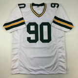 Autographed/Signed Lukas Van Ness Green Bay White Football Jersey BAS COA