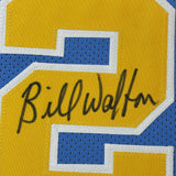 Framed Autographed/Signed Bill Walton 35x39 UCLA Blue Jersey JSA COA