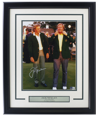 Jack Nicklaus Signed Framed 11x14 Golf Photo BAS LOA AB51359