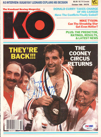 Gerry Cooney Autographed Signed KO Boxing Magazine Cover PSA/DNA #S42136