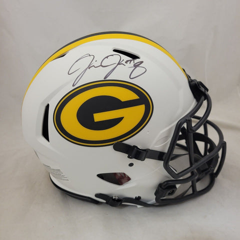 JOSH JACOBS SIGNED GREEN BAY PACKERS FS LUNAR ECLIPSE SPEED AUTHENTIC HELMET BAS
