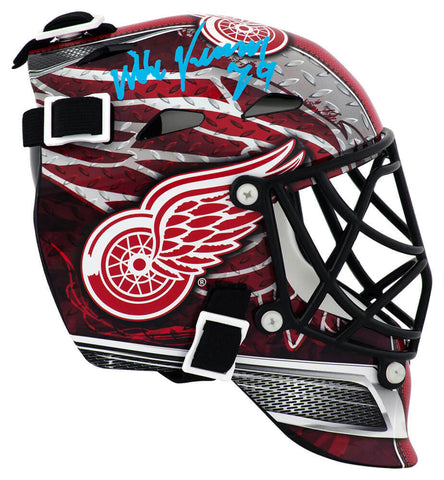 Mike Vernon Signed Red Wings Mini Hockey Goalie Mask w/HOF 2023 - (SCHWARTZ COA)