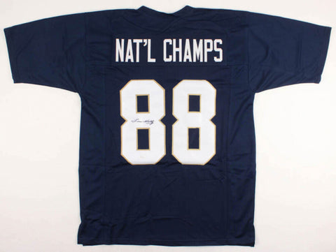 Lou Holtz Signed Notre Dame Fightin' Irish Nat'l Champs Jersey (JSA COA) !988 #1