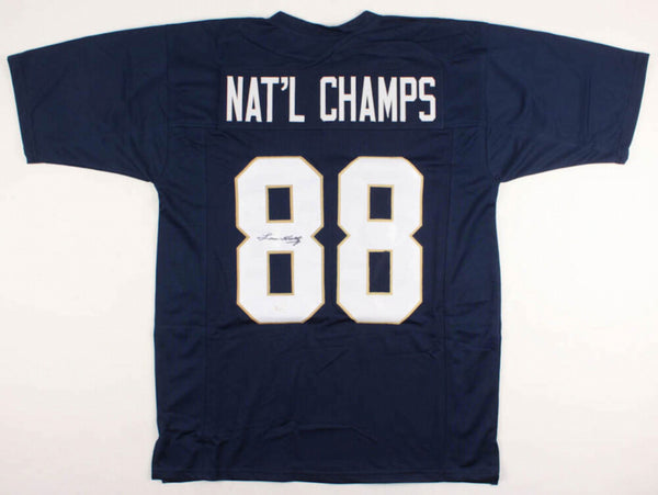 Lou Holtz Signed Notre Dame Fightin' Irish Nat'l Champs Jersey (JSA COA) !988 #1