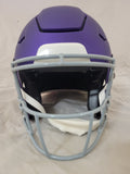 JUSTIN JEFFERSON SIGNED MINNESOTA VIKINGS F/S TRIBUTE SPEEDFLEX HELMET BAS QR
