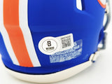 STEVE SPURRIER AUTOGRAPHED FLORIDA BLUE THROWBACK MINI HELMET BECKETT 236154
