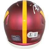 Frankie Luvu Autographed Washington Commanders Mini Helmet Beckett Witness 51709