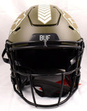 Josh Allen Signed Bills F/S Salute to Service Speed Flex Authentic Helmet-BA W