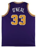 LSU Shaquille O'Neal Authentic Signed Purple Pro Style Jersey BAS Witnessed 2