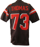 Joe Thomas HOF Signed/Inscribed Browns Custom Football Jersey JSA 208915