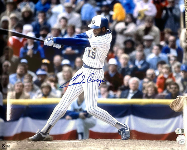 Milw Brewers 1982 AL Champion CECIL COOPER Signed 16x20 Photo #4 AUTO - BAS