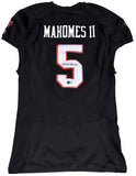 PATRICK MAHOMES SIGNED TEXAS TECH #5 UNDER ARMOUR 2014 TEAM ISSUED JERSEY