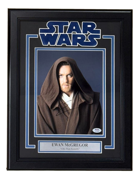 Ewan McGregor Signed Framed 8x10 Star Wars Obi-Wan Kenobi Photo PSA/DNA Hologram