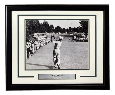 Ben Hogan Framed 11x14 1950 US Open At Merion Photo