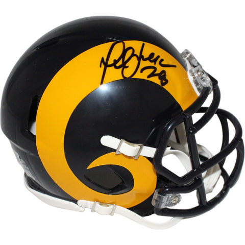 Marshall Faulk Signed Los Angeles Rams TB Mini Helmet Beckett 42049