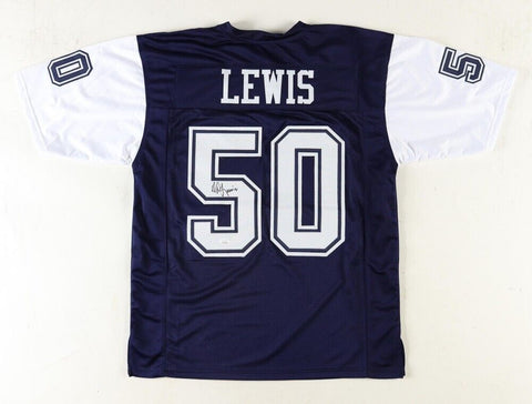 D D Lewis Signed Dallas Cowboys Jersey (JSA COA) 2xSuper Bowl Champion Vi & XII