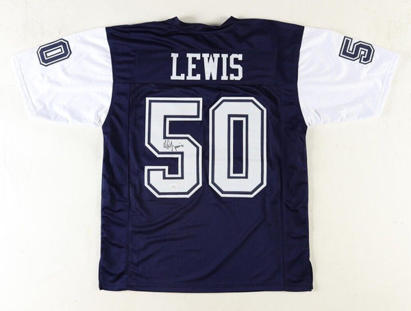 D D Lewis Signed Dallas Cowboys Jersey (JSA COA) 2xSuper Bowl Champion Vi & XII