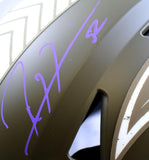 Ray Lewis Signed Ravens F/S Salute to Service Speed Flex Helmet w/2 ins.-BAWHolo