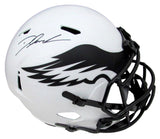 D'Andre Swift Autographed Full Size Lunar Replica Helmet Eagles JSA 180012