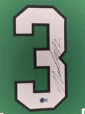 FRAMED PHILADELPHIA EAGLES NOLAN SMITH JR AUTOGRAPHED SIGNED JERSEY BECKETT HOLO
