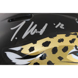 Travis Hunter Signed Jacksonville Jaguars Authentic Helmet Beckett Witness 51403