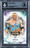 Dave Bautista Authentic Signed 2021 Topps WWE #192 Card Autographed BAS Slabbed