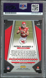 2017 Panini Prizm Silver #269 Patrick Mahomes RC Red PSA/DNA Auto GEM MINT 10