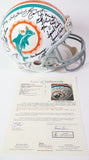 Miami Dolphins 1972 Perfect Season Pro Helmet - Over 40 signatures w/ JSA LOA