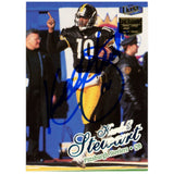 Kordell Stewart Autographed 98 Fleer Ultra #56 Trading Card Beckett WIT 52827
