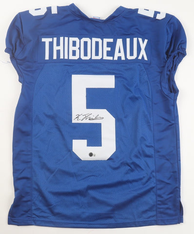 Kayvon Thibodeaux Signed New York Giants Jersey (Beckett) Ex-Oregan Ducks Edge