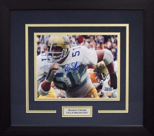RANDY CROSS AUTOGRAPHED UCLA BRUINS 8x10 FRAMED PHOTO COA