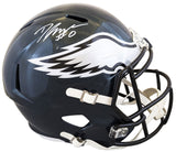 Eagles D'Andre Swift Authentic Signed Full Size Speed Rep Helmet BAS Witnessed