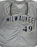 YOVANI GALLARDO Signed Custom Replica Gray Jersey AUTO - JSA