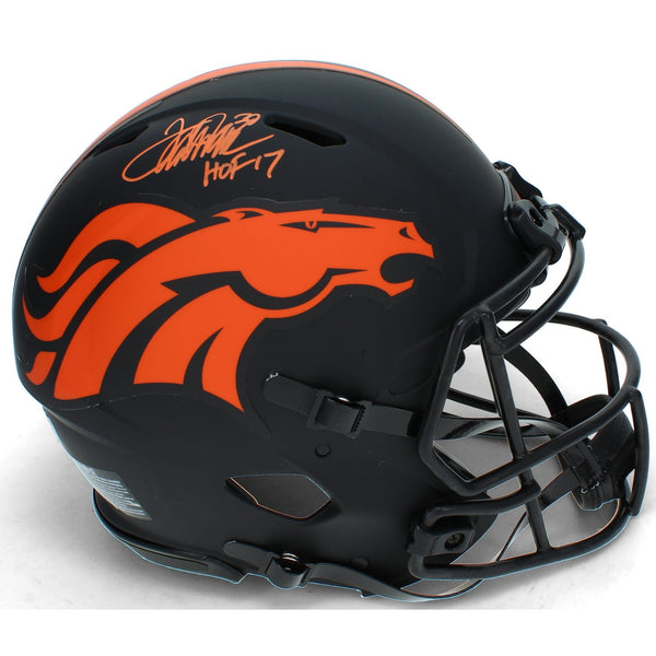 Terrell Davis Autographed "HOF 17" Broncos Eclipse Speed Authentic Helmet Radtke