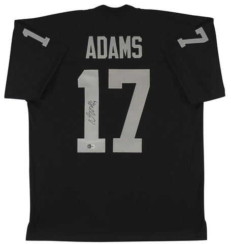 Davante Adams Authentic Signed Black Pro Style Jersey Autographed BAS Witness 2