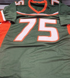 Vince Wilfork Signed Miami Hurricanes Jersey (Beckett) 2xSuper Bowl Champ / Pats