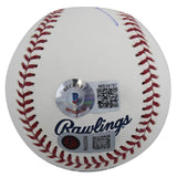 Braves Ronald Acuna Jr. Authentic Signed Oml Baseball w/ Case BAS Witnessed