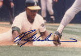 Rickey Henderson Signed Oakland Athletics Unframed 8x10 Sliding MLB Photo