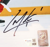 Cale Makar Autographed (black pen) 8x10 Photo (4 Nations Faceoff) - Team Canada