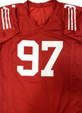 49ers NICK BOSA Signed Custom Replica San Francisco RED Jersey AUTO - BAS