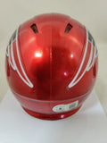 DREW BLEDSOE SIGNED NEW ENGLAND PATRIOTS FLASH SPEED MINI HELMET BECKETT
