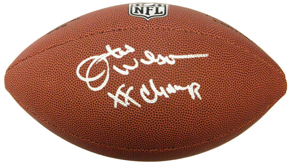 Bears OTIS WILSON Signed Wilson Full-Size NFL Football w/XX Champs - SCHWARTZ
