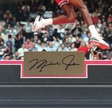 Michael Jordan Chicago Bulls Laser Autographed 18x14 Framed Photo Collage