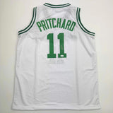 Autographed/Signed Payton Pritchard Boston White Basketball Jersey JSA COA